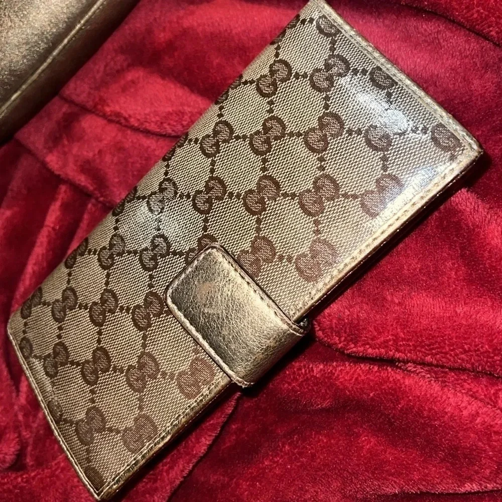 GUCCI Babouska Monogram Hobo shoulder bag with  matching wallet - Picture 11 of 17